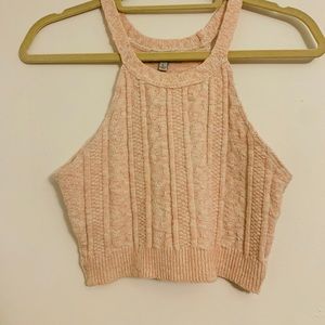 Rosy Pink Crochet Crop Top